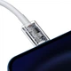 Кабель Baseus Superior Series Fast Charging Type-C to Lightning PD 20W (0.25m) white - изображение 6