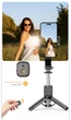 Трипод - селфи палка Fill Light Tripod (70 см max. длина) для фото, видео, селфи + LED мини лампа / Bluetooth пульт / Монопод со штативом / Подставка для телефона - изображение 4