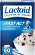 Добавка премиум-класса непереносимость лактозы Lactaid Fast Act Lactose Intolerance 60 таблеток - изображение 1