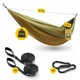 Туристический гамак Mountain Goat 270 x 140 см одноместный, подвесной Olive (P-5905973403122) - изображение 4