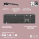 Комплект Logitech MK950 Bluetooth/Wireles UA Graphite (920-012490) - зображення 5