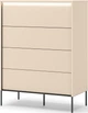 Комод Frisco Тренд 930х470х1250 мм с подсветкой Бежевый 4ш (43892-TS-04) - изображение 2