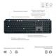Клавиатура Logitech MX Keys S Wireless UA Graphite (920-011593) - изображение 8