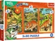 Puzzle Trefl Trefliki w świecie dinozaurów 3x80 elementów 34888 (5900511348880) - obraz 1