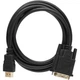 Кабель мультимедийный HDMI M to DVI M 1.8m 24+1pin Dynamode (DM-CL-HDMI-DVI-1.8M) - изображение 2