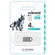 USB флеш накопитель Wibrand 4GB lynx Silver USB 2.0 (WI2.0/LY4M2S) - изображение 2