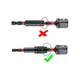 Адаптер для інструменту Milwaukee ShW з 1/4" HEX на 1/4" квадратний хвостовик (4932471826) - зображення 4