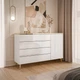 Комод Frisco Моника 1400х400х900 мм Белый глянец/Золото 1д4ш (42937-LUK1850) - изображение 3