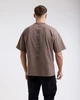 Футболка Lineal Oversized L Коричнева - изображение 1