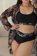 Купальник plus size XL Цветочные вставки - изображение 5