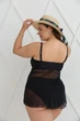 Купальник plus size 3XL Бебі-дол чорний - зображення 5