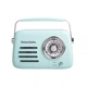 Кухонне радіо Vintage Cuisine у ретро стилі з металевою ручкою з Bluetooth та акумулятором М'ятне - изображение 1
