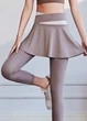 Женские спортивные леггинсы с юбкой Elegant Sport D123 (1851-48-01) Бежевый XL No Brand (46-48) - изображение 5