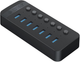 Hub USB Orico 7x USB-A 3.0 with switches (CT2U3-7AB) - obraz 2