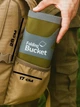 Складное ведро для туризма | из ПВХ портативное Folding Bucket 20 Л | для рыбалки, кемпинга, дачи | цвет олива | удобное складывание (700179) - изображение 3