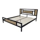 2-х спальная кровать MebliRoMax Adel 160х200 Дуб Тахо /Черный (000083193) - изображение 2