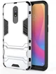 Чехол Iron для Xiaomi Redmi 8A бампер противоударный с подставкой Silver - изображение 4