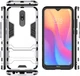 Чехол Iron для Xiaomi Redmi 8 бампер противоударный с подставкой Silver - изображение 5