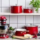 Ковш с крышкой KitchenAid Steel Core 18 см 2 л Красный (CC003264-001) - изображение 6