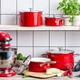 Набір посуду KitchenAid Steel Core 8 предметів Червоний (CC004920-001) - зображення 5