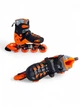 Роликовые коньки раздвижные со светящимися колесами Smart Ghost 155 размер 39-42 Black-Orange - изображение 2