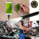 Портативный эндоскоп водонепроницаемая мини камера для смартфона 5м Эндоскопическая гибкая USB-камера Бороскоп со светодиодами с возможностью делать фото - изображение 7