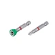 Комплект отверточных насадок PH2 с ограничителем 1/4"*50мм, S2, уп. 2 ед., STORM INTERTOOL VT-0231 - изображение 1