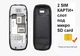 Мини Мобильный Телефон SERVO B25 68мм черный - изображение 4