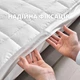 Наматрасник IDEIA SleepDream с натяжным бортом по периметру, гипоаллергенный, супер плотный, защитный, толстый, евро размер 180х200 см, 300 г/м2 - изображение 4