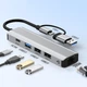 Сетевая карта Deepfox-2208TU2 USB Type C/Type A RJ45 USB HUB Ethernet LAN адаптер сетевой 100 Мбит/с - изображение 4