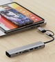 Сетевая карта Deepfox-2509TU Type C/Type A 9 in 2 алюминиевая hub картридер аудио RJ45 адаптер сетевой 100 Мбит/с - изображение 6