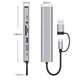 Сетевая карта Deepfox-2509TU Type C/Type A 9 in 2 алюминиевая hub картридер аудио RJ45 адаптер сетевой 100 Мбит/с - изображение 11
