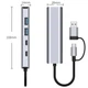 Мережева карта Deepfox-2503 Gigabit Type C/Type A 6 in 2 алюмінієва USB 3.2 hub RJ45 мережевий адаптер 1000 Мбіт/с - зображення 10