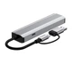 Мережева карта Deepfox-2503 Gigabit Type C/Type A 6 in 2 алюмінієва USB 3.2 hub RJ45 мережевий адаптер 1000 Мбіт/с - зображення 12