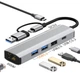 Мережева карта Deepfox-2501 Gigabit Type C/Type A 6 in 2 алюмінієва USB 3.2 hub RJ45 мережевий адаптер 1000 Мбіт/с - зображення 13