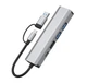 Мережева карта Deepfox-2501 Gigabit Type C/Type A 6 in 2 алюмінієва USB 3.2 hub RJ45 мережевий адаптер 1000 Мбіт/с - зображення 15