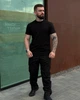 Бавовняна Футболка Premium чорна розмір 5XL - изображение 5