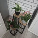 Подставка для цветов металлическая 3-ярусная 34.5х34.5х67 см Ruhhy 25626 - изображение 5