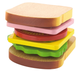 Drewniany zestaw do krojenia Viga Hamburger i Kanapka 50810 (6934510508104) - obraz 4