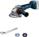 Аккумуляторная угловая шлифмашина Bosch GWS 18V-11 S (18 В, 125 мм) болгарка шлифмашинка УШМ без АКБ (26213) - изображение 2