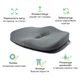 Ортопедична подушка для сидіння Max Comfort (від геморою, простатиту, подагри), Correct Shape смарагдовий - зображення 9