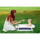 Складна дитяча ванночка Ricokids RK-280 з подушкою та термодатчиком 82×50 см Біло-синя - зображення 4