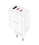 Сетевое зарядное устройство Hoco C126А (USB/USB-C/USB-C/PD40W)- белый - изображение 1