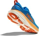 Мужские кроссовки HOKA ONE ONE BONDI 8 1123202 CSVO 42,5 (EU 42 2/3, USA 9 D, 27 см) синие с оранжевым - изображение 5