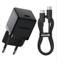 Сетевой адаптер Baseus Palm Fast Charger 1C 20W + Cable Type-C to Type-C P10111602113-01 Черный - изображение 1