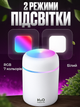 Увлажнитель воздуха мини ультразвуковой портативный Humidifier H2O светодиодный диффузор ночник Белый - изображение 2