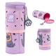 Пенал шкільний Kite Lazy Cats 19х8х8 см Фіолетовий (K25-684-3) - зображення 1