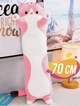 Мягкая игрушка обнимашка кот батон 70см розовый - изображение 2