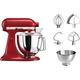 Кухонная машина KitchenAid Artisan 4,8 л 5KSM175PSEER с откидным блоком красный - изображение 1