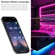 Умная светодиодная led лента Smart RGB 5050 с Bluetooth приложением и пультом многоцветная самоклеющаяся гирлянда комплект 5 метров водостойкий работает от USB и Powerbank - изображение 5